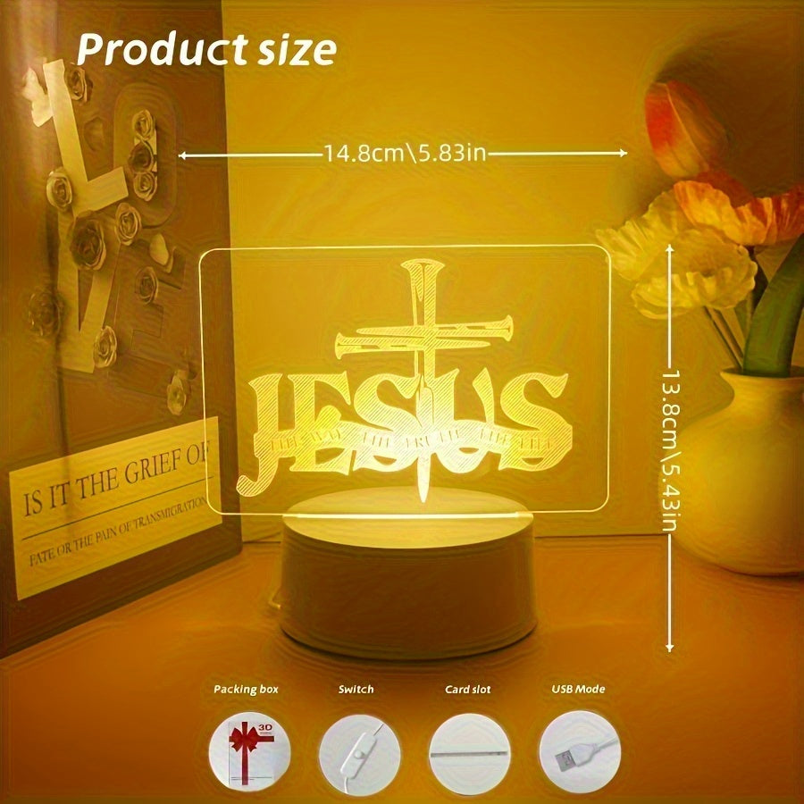PrayerLite™ Jesus 3D LED Night Light