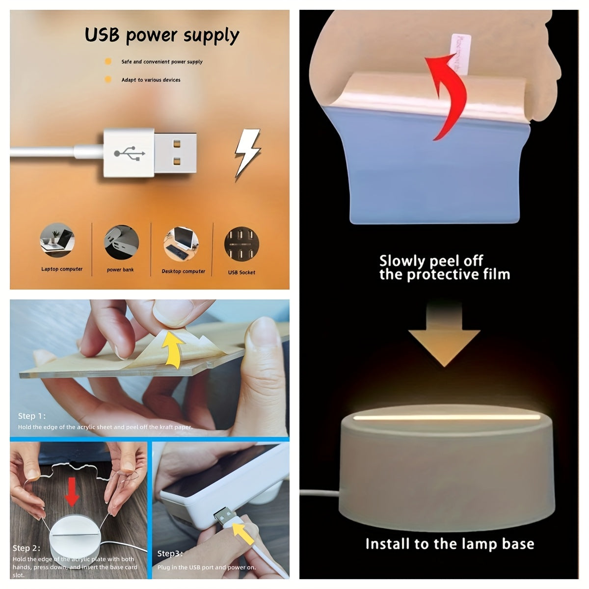 PrayerLite™ Jesus Religious-Themed Design 3d Light