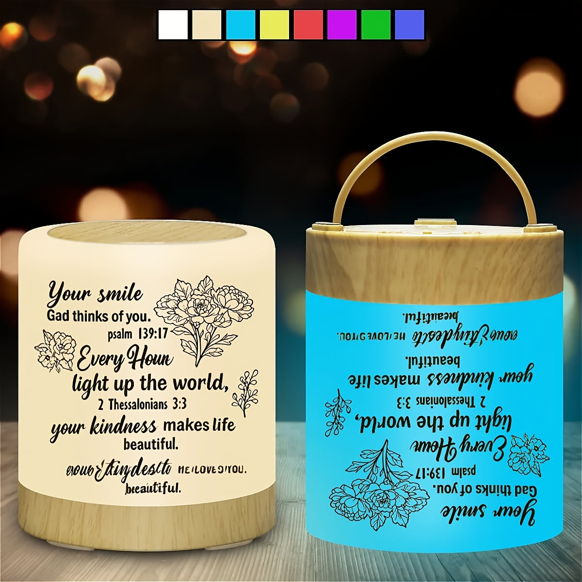 PrayerLite™ Inspirational Bible Verse LED Night Light