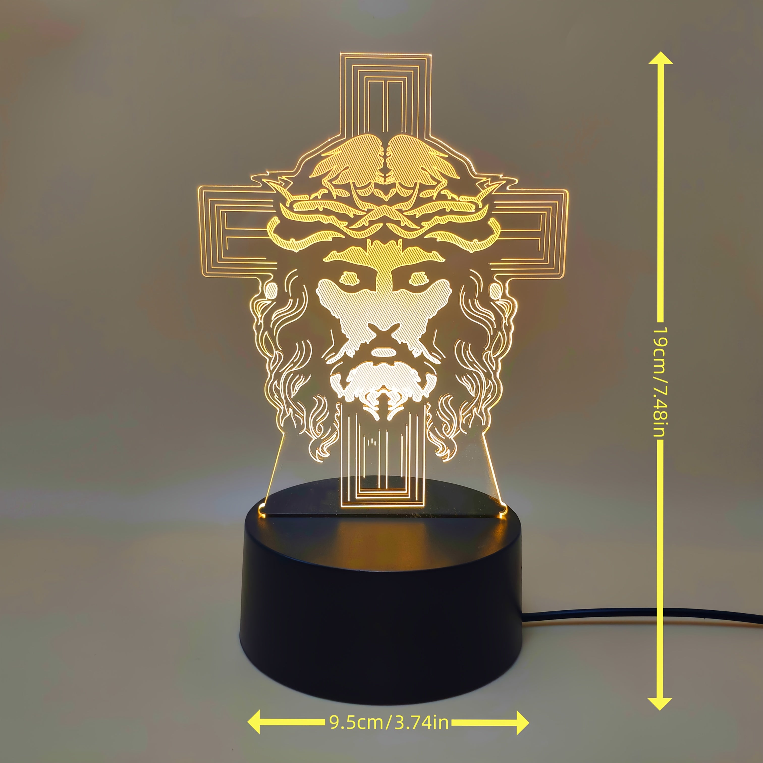 PrayerLite™ Jesus Religious-Themed Design 3d Light