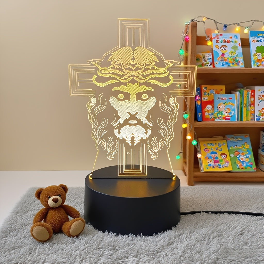 PrayerLite™ Jesus Religious-Themed Design 3d Light