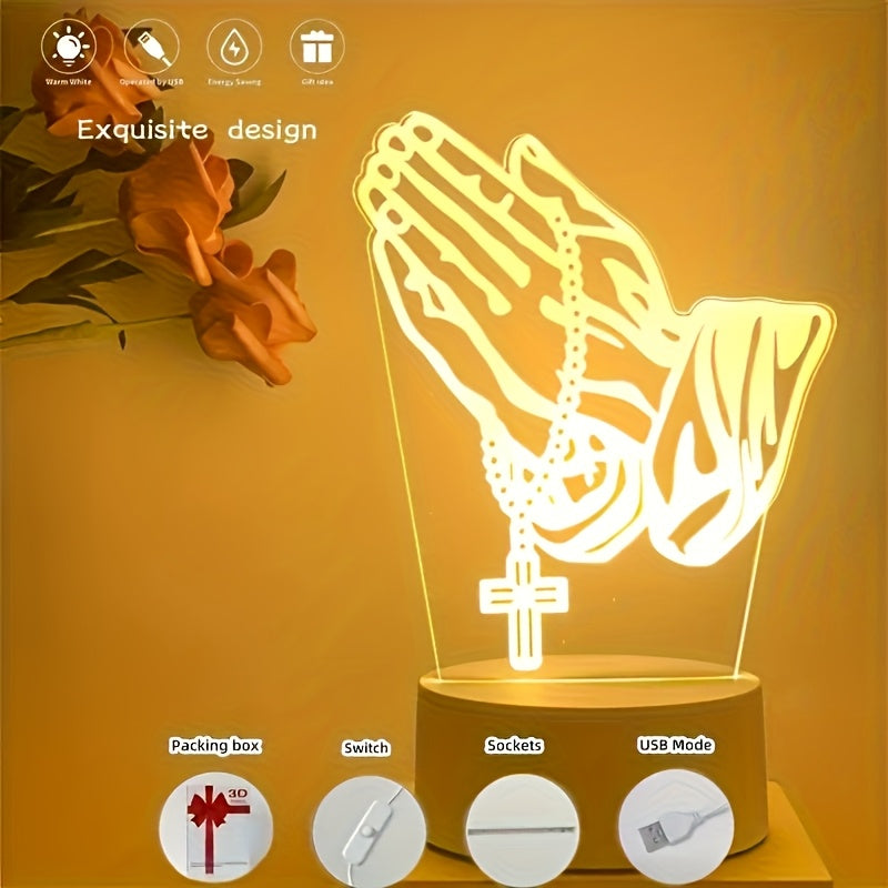 PrayerLite™ Hand Prayer Shape 3d Light