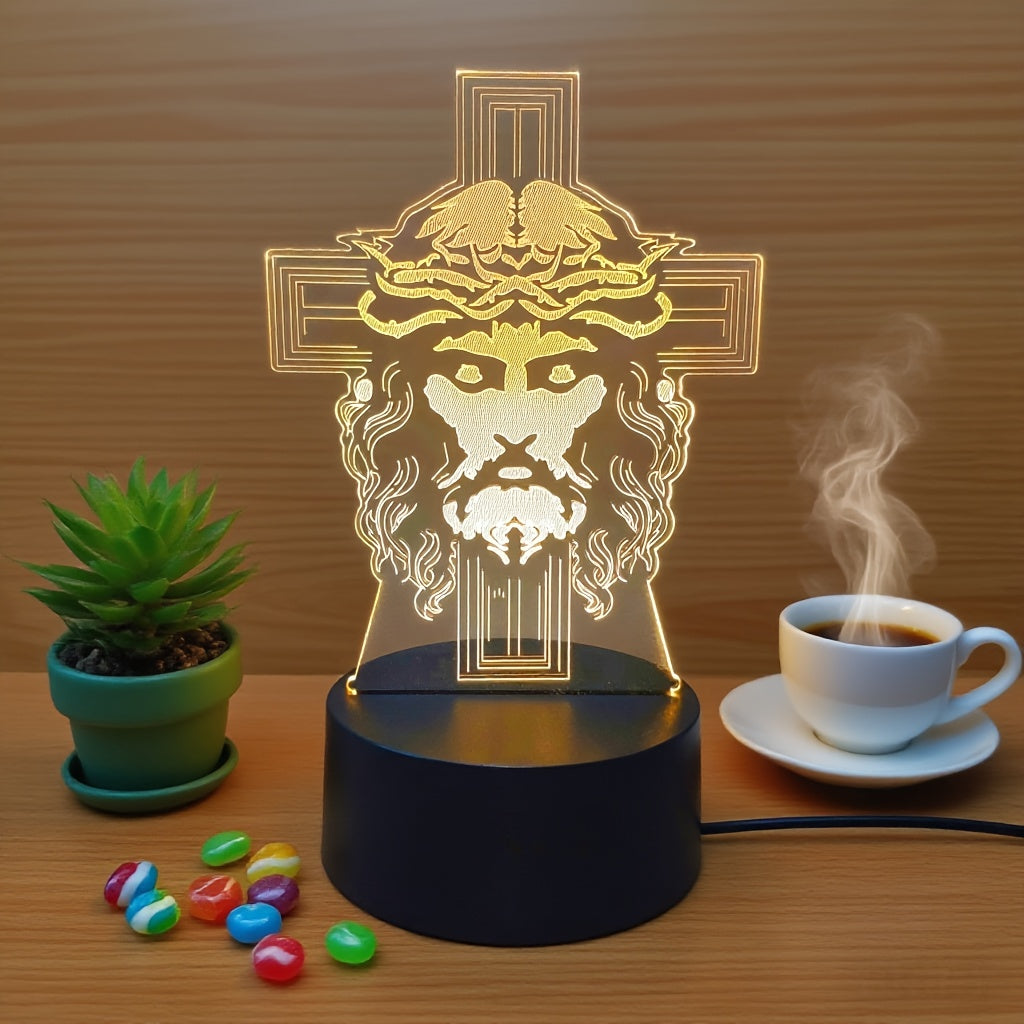PrayerLite™ Jesus Religious-Themed Design 3d Light